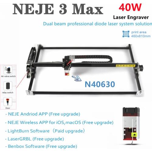 NEJE Master 2S Max 30W CNC Laser Wood Engraver Cutter Cutting Engraving Machine for Lightburn-LaserGRBL-Benbox with Bluetooth