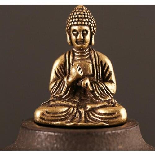 Pure copper small household Sakyamuni ornaments