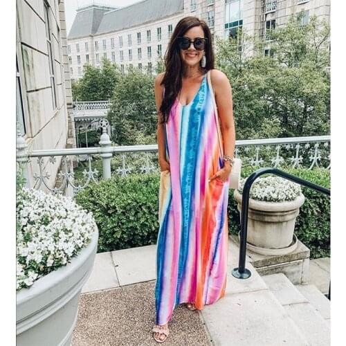 Fashion Maternity Dresses Women Pregnancy Dress Summer Striped Sexy Casual Sleeveless Dress Seaside Beach Clothing