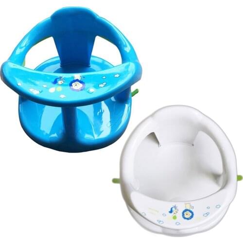 New Baby Bath Seat With Backrest Support 4PCS Suction Cups Stable Bathing Seat Children Bathtub Shower Safety Chair For Kids