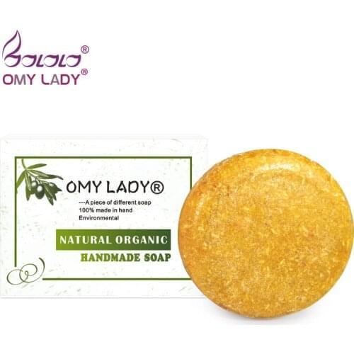 OMY LADY 100% Pure Natural Handmade Shampoo Soap Honey Extract Essential Oil Hair Cold Processed Anti-Dandruff Off Hair Care