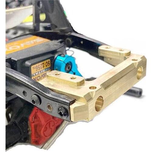 Front Bumper Mount Servo Stand Servo Front Bracket for 1/10 Axial SCX10 II 90046 90047 RC Car Accessories