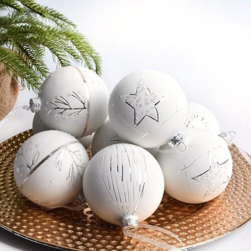 Christmas Decorations Christmas Tree Glass Painted Electroplated Christmas Ball Pendant Christmas