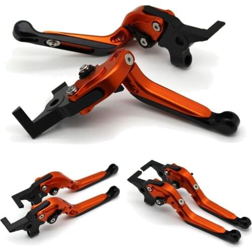 With logo Motorcycle Frame Ornamental Foldable Brake Handle Extendable Clutch Lever For BMW K1300 GT/GTL K1600 R/S/GT 2009-2015