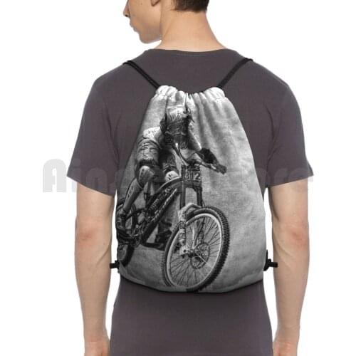 Shred Backpack Drawstring Bag Riding Climbing Gym Bag Downhill Muddy Chainring Chain Ring Bike Bicycle Sram Gear