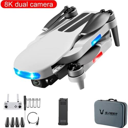 MAX Brushless Motor Folding Aerial UAV GPS Optical Flow Positioning Dual Camera 8K High Definition Photography Drone