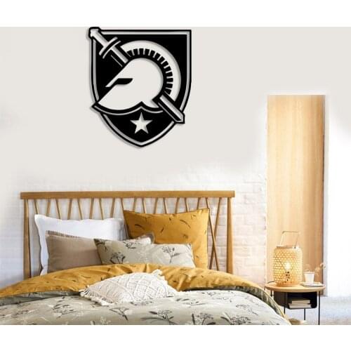 Spartan Soldier Helmet and Shield Wall Room Home Accessory Wooden Table 42x50cm