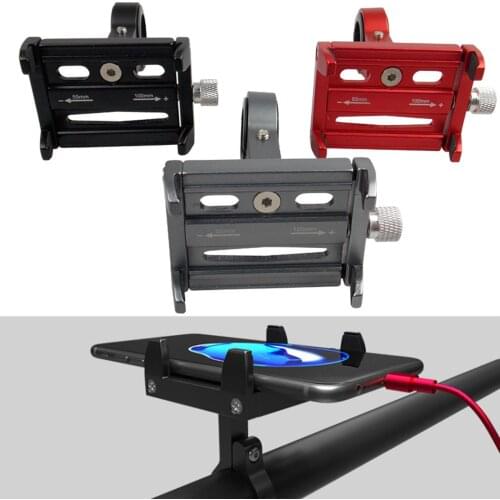 Bicycle Motorcycle Aluminum Alloy Adjustable Mountain Bike Phone Holder Bicycle Accessories Bicycle Racks Cycling Equipment