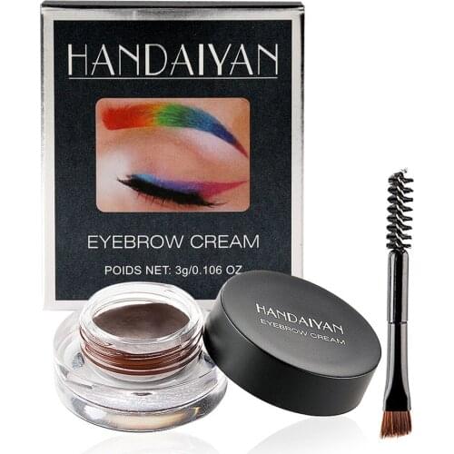 Waterproof Eyebrow Gel Paste Multi-functional Dyed Eyebrow Cream Eyeliner Brows Makeup Maquiagem Cosmetic