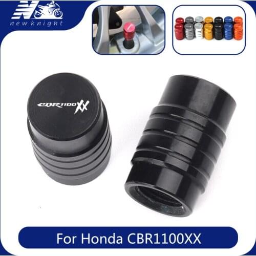 2 Pcs With Logo for Honda CBR1100XX All Year Motorcycle Accessories CNC Aluminum Tire Valve Caps Wheel Stem Air Airtight Covers