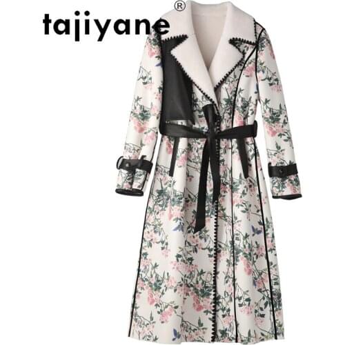 2021 Winter Womens Coats Women Real Fur Coat Woman 100% Wool Jackets Female Clothes Korean Print Mujer Parkas TN1440