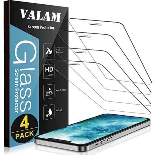 4Pcs Protective Glass For iPhone 11 12 Pro Max Screen Protector Full Cover Glass For iPhone XS Max XR 7 8 6s Plus Tempered Glass