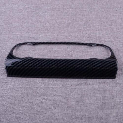 Car ABS Carbon Fiber Style Console Air Condition Panel Cover Trim Fit For Ford Focus 2020 2019