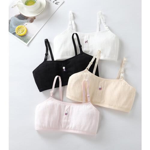 Puberty Girls Bras Teenager Bra 14 16 Teen Underwear Seamless Bras for Girls Underwear Bralette Vest Top Teenage Girls Clothing