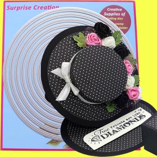 Large Cutting Dies Piercing Circles Scrapbook Cardmaking Paper Craft DIY Metal Stencil Surprise Creation