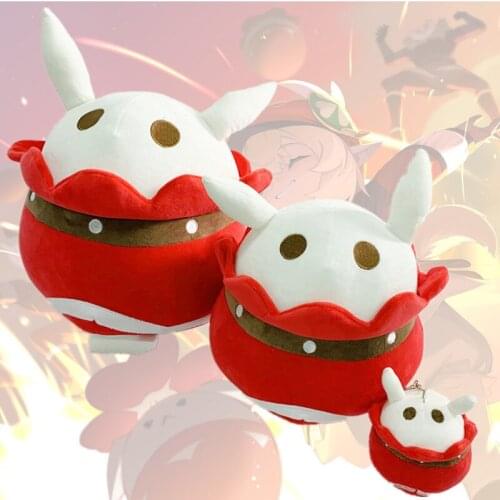 13cm Game Genshin Impact Klee Plush Toy Doll Bomb Dango Cartoon Cosplay Accessories Keychain Pendant