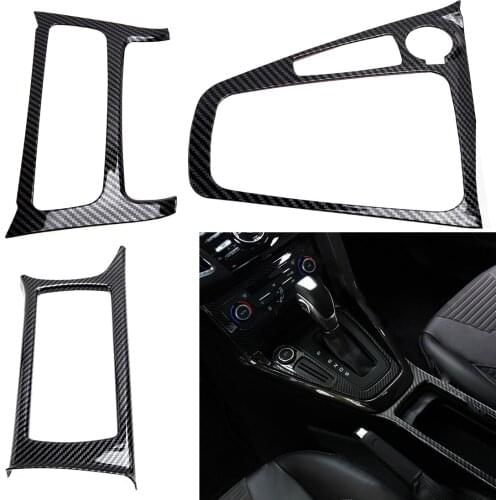 Gear Shift Cup Holder AC Switch Panel Cover Trim Fit For Ford Focus 2015-2018 LHD
