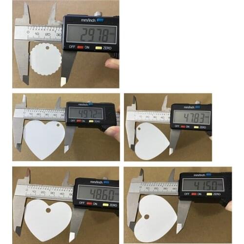 Sublimation Blank Dog Tag Double Sided Sublimation Pet Tag Blank Craft Dog Name Tag Rectangle Blank Round Heart Pet ID Tag