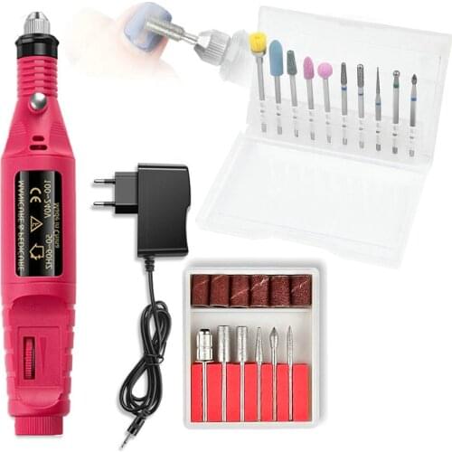 Electric Manicure Machine Nail Drill Bits Set Mill Cutter Gel Polish Remover Nail Sanding Grinder Drill File Pedicure Cutters