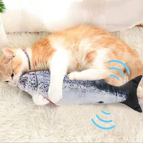 Electronic Cat Toy 3D Fish USB Charging Simulation Fish Toys for Cats Pet Playing Toy cat supplies for Biting Chewing Kicking