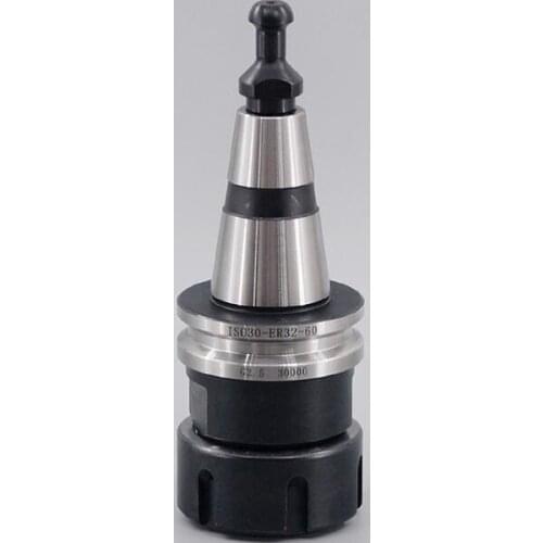ISO30 ER32-60 Balance Collet Chuck G2.5 30000RPM Stainless Steel With Pull Stud Milling Lathe CNC Tool Holder
