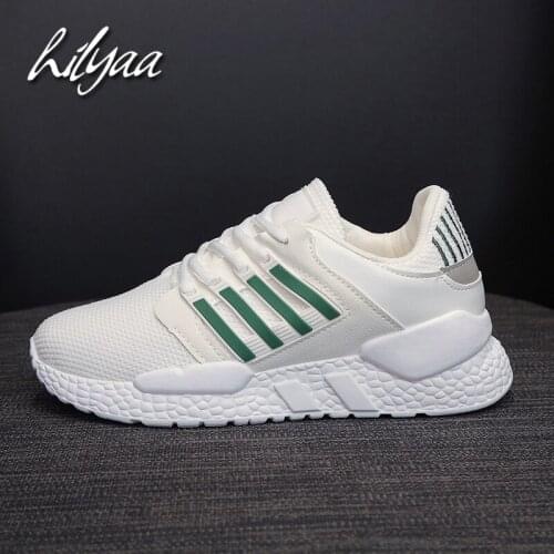 Spring Fashion Woman Sneakers Green Breathable Mesh PU Female Platform Shoes Sport Trainers Casual White Sneakers For Women 2020