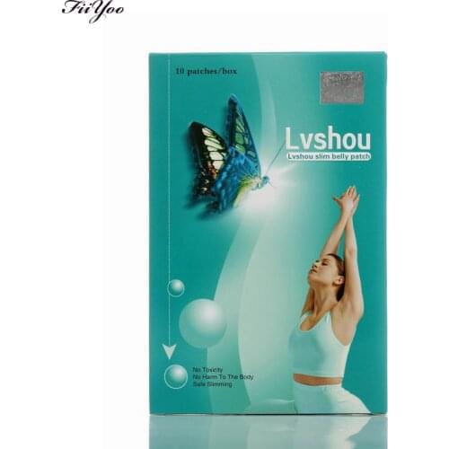 30 patches) Lvshou butterfly weight loss patch body stomach waist slimming sticker