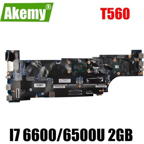 For Lenovo ThinkPad T560 laptop motherboard with CPU i7 6600/6500U with 2GB GPU tested 100% work FRU 01ER009 01AY336 01AY319