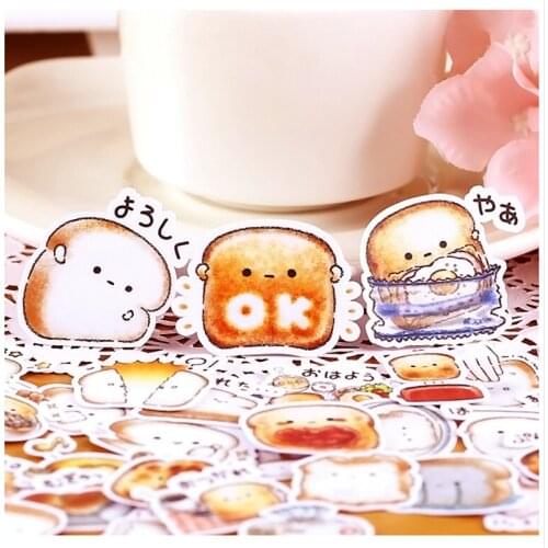 40pcs Creative Cute Self-made Bread Story/ food Scrapbooking Stickers /Decorative Sticker /DIY Craft Photo Albums kawaii