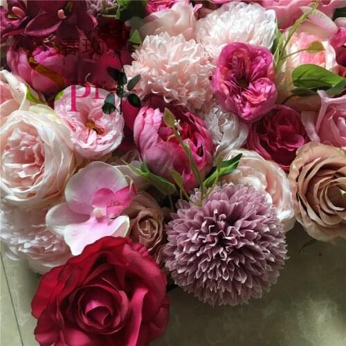 SPR Low MOQ Beautiful Wedding Decorative Backdrop Panels Artificial Flower Wall Panel