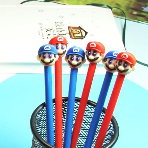 1 Pcs Neutral Pen Cute Cartoon Water Pen Signature Pen Creative Stationery Pupils School Pens Office Supplies Wholesale