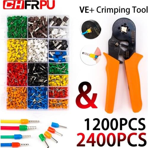 Wire connect 400/415/750/900pcs-BOX Crimping tool Insulated connector Terminal Crimp Terminator cold pressed insulated terminal
