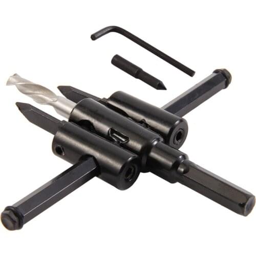 Adjustable Metal Alloy Steel Wood Circle Hole Saw Drill Bit Cutter Kit 30mm-120mm DIY Reaming Device Reamer