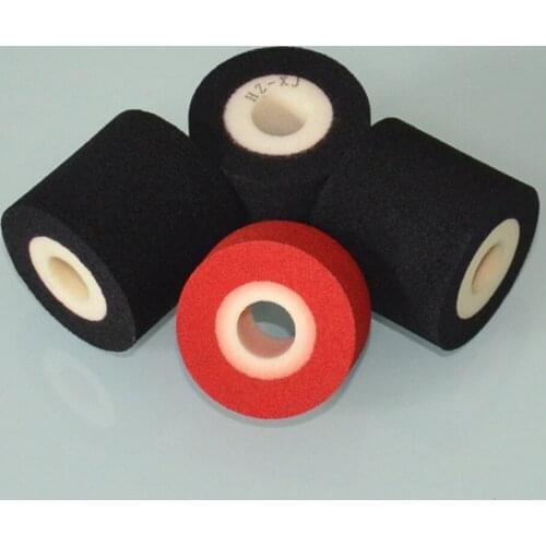 Black Diameter 36mm Height 36mm coding machine hot melt ink roller for horizontal type sealing machine