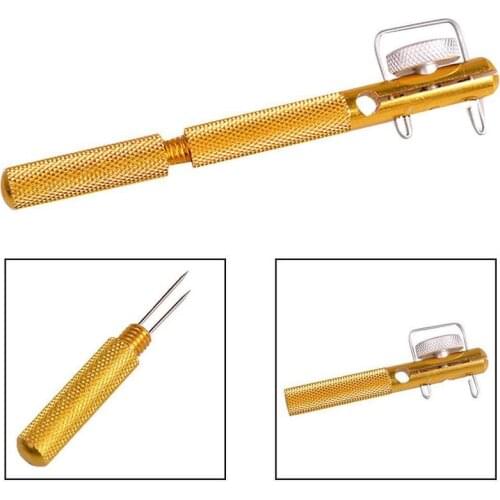 Aluminum Alloy Fishing Tackle Hook Tier Fishing Line Tying Tool with Sub-line Tie Knots Tie and Loop Tyer Fishhook Remover
