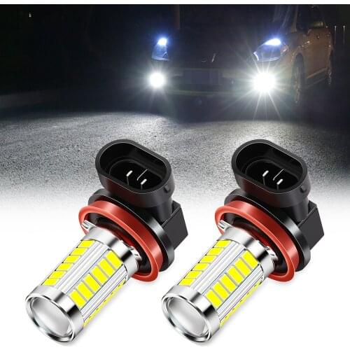 2pcs H8 H11 Led Bulbs Fog Lights Bulb Car Fog lamp For bmw X1 X3 X4 X5 X6 X7 e46 e90 f20 e60 e39 f10 audi a4 a6 q5 a3 Benz
