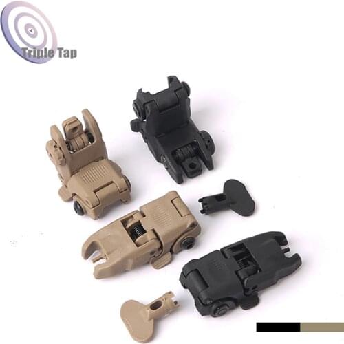 Tactical Military Arms Gear Folding Back Up Sight Set Flip Up Sight AR 15 AR15 Offset Backup Rapid Transition Foldable Sight