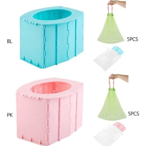 Outdoor Portable Folding Toilet Urinal Mobile Seat Potty for Kids Children Travel Hiking