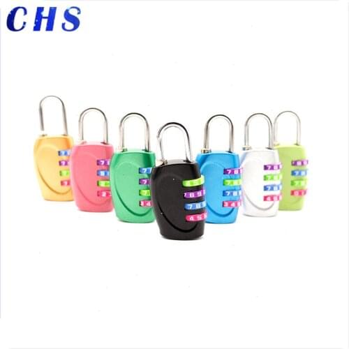 4 Dial Digit Password Lock 30x67x14mm Combination Suitcase Luggage Metal Code Password Lock Padlock Multi Colors