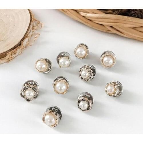 10pcs Detachable Jean Buttons Easy Clip Snap Button Perfect Fit Reduce Waist Instant Universal Buckles Fastener Pants Pin