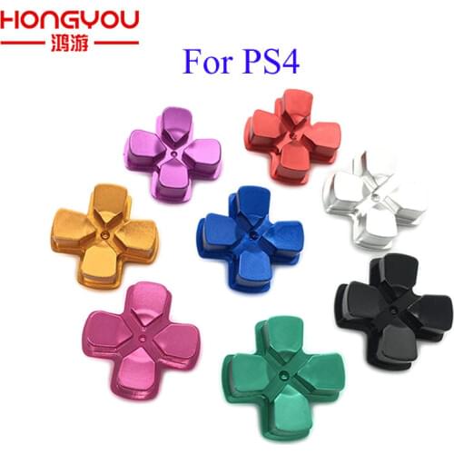 10PCS Aluminum Metal Material Dpad Button Direction Button For PS4 Controller Joystick Replacement accessory