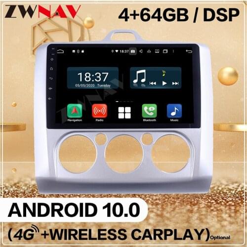 128GB 2 Din Android 10 Screen Player For Ford Focus 2004 2005 2006 2007 2008 2009 2010 2011 GPS Navi Auto Audio Radio Stereo IPS