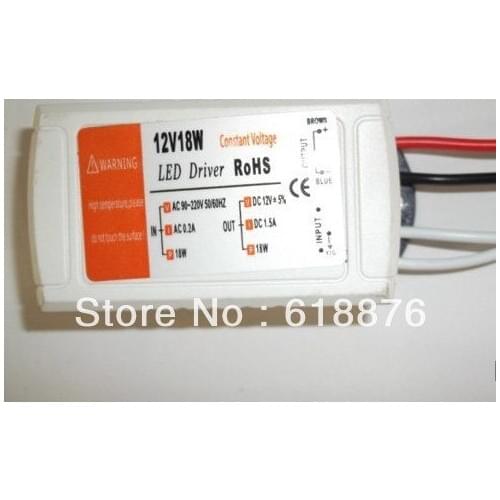 5pcs DC 12V 1.5A led light transformer LED constant voltage power supply adapter 18W led stripe 5050 12V strip Lighting Trans