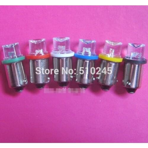 500X factory price 12v BA9S Wedge boat WHITE red LED Light Bulbs 64111 64132 H6W Map Reading Light Bulbs free shipping