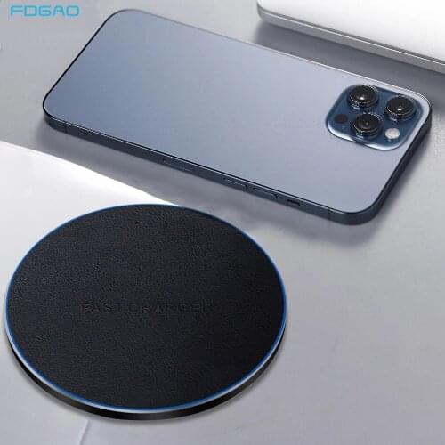 30W Qi Wireless Charger Dock Station For iPhone 12 11 Pro XS MAX XR X 8 Induction Fast Charging Pad for Samsung S21 S20 S10 S9