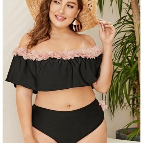 One Shoulder Bikini High Waist Bikini Solid Color Bikini Two Piece Bikini Swimsuit Swimwear Swimming Beach