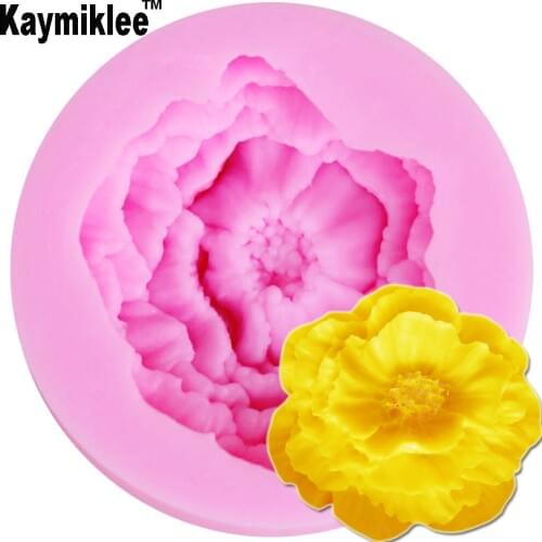 Kaymiklee M137 Rose Chocolate Flower Silicone Fondant Mold Soap Resin Gumpaste Mould Cake Decoration Tools
