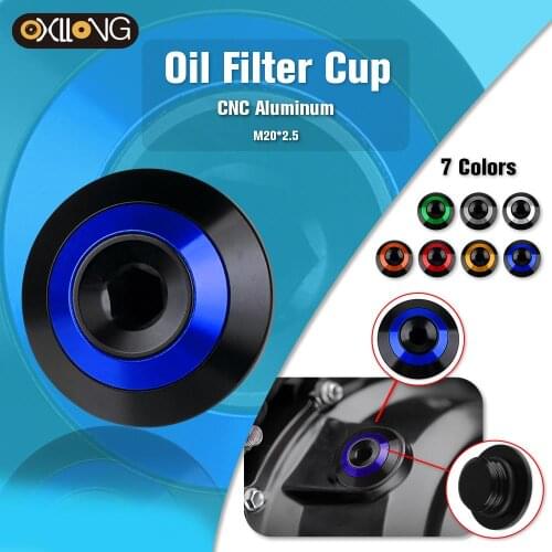 Oil Filter Cup FOR YAMAHA T-MAX TMAX 530 500 MT-03 FZ-09 MT-09 Tracer MT09 MT03 Engine Oil Drain Plug Sump Nut Cup Plug Cover