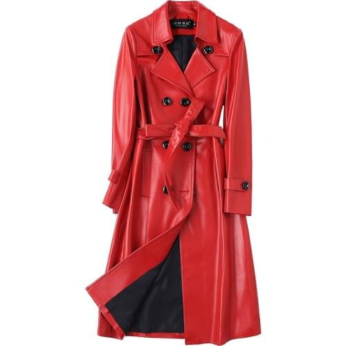 Sheepskin coat for women natural long parka 2020 New spring women genuine leather jacket Plus Size jaqueta feminina couro LX2537