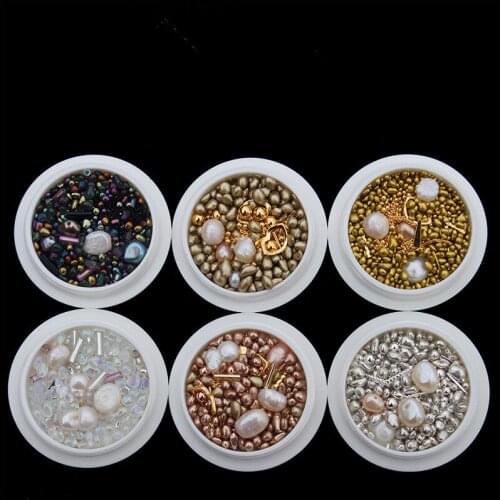 Metallic 3D stones Colorful Symphony Irregular Stone Chameleon Beads Nail Art Rhinestones Accessories DIY Manicure Tools